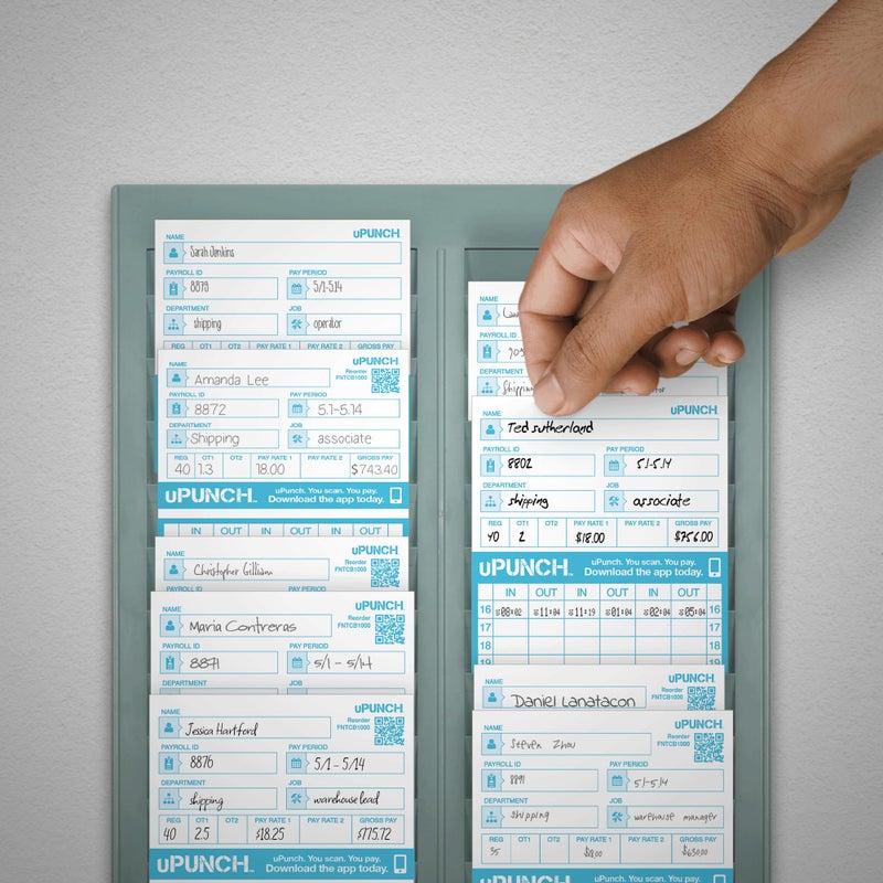 uPunch 300 Time Cards for FN1000 AutoAlign Time Clock - Image 3